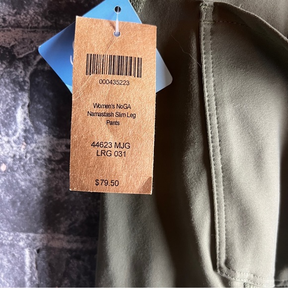 Duluth NoGa Namastash Olive Slim Leg Pant Large - Picture 5 of 6